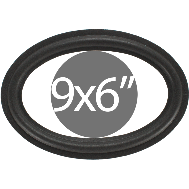 9"x6" - 230x158mm Speaker Oval Foam Surround - Edge